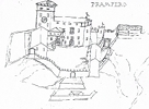 Prampero in un disegno del XVII secolo (coll. Joppi, Udine)