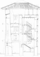 The Northern Tower and the enlargement (plan by arch. Raccanello)